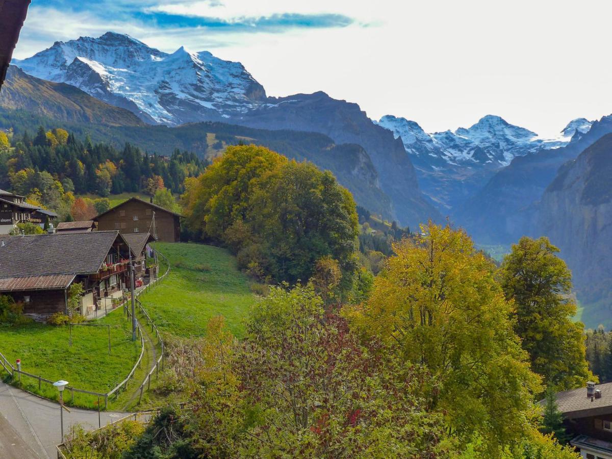 Apartment Bergkristall Wengen Bagian luar foto