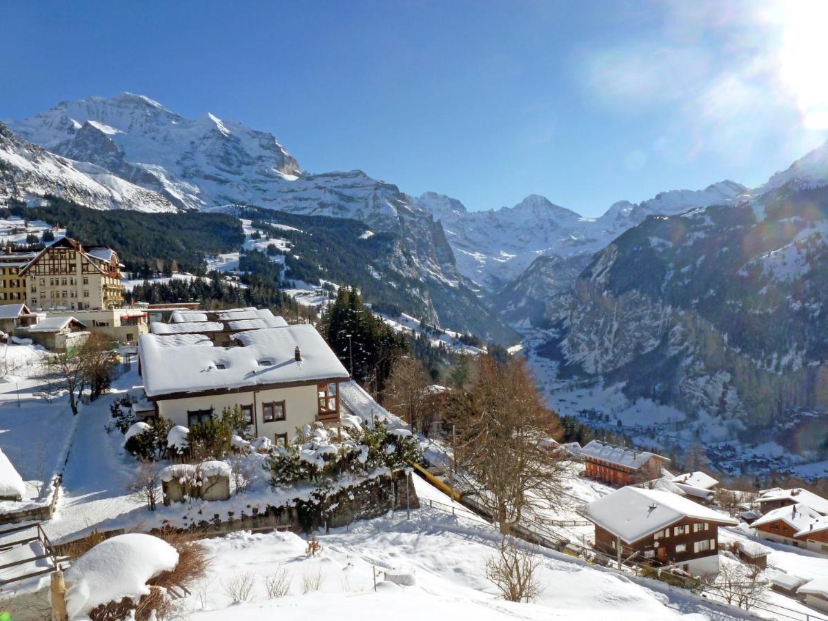 Apartment Bergkristall Wengen Bagian luar foto