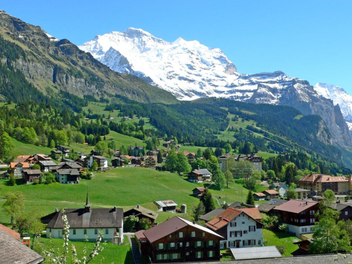 Apartment Bergkristall Wengen Bagian luar foto